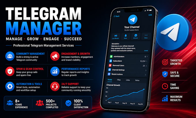 manage and grow your telegram community professionally