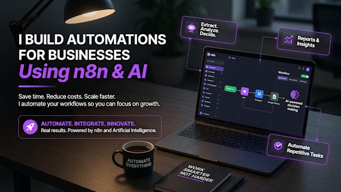 design custom n8n automation and ai workflows for business