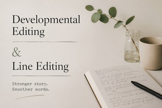 provide developmental and line editing for horror novel