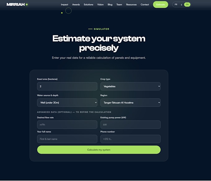 create a fast custom coded website or landing page in react