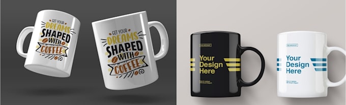 do custom graphics for coffee mug or cup design