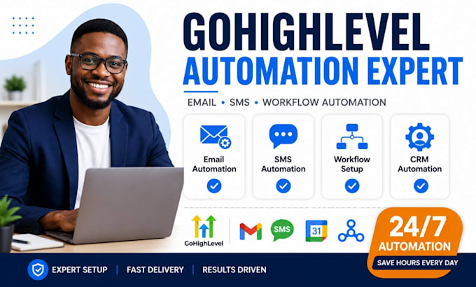 gohighlevel automation workflow expert go high level email sms automation