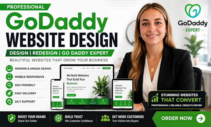 godaddy website redesign godaddy website develop godaddy website design builder