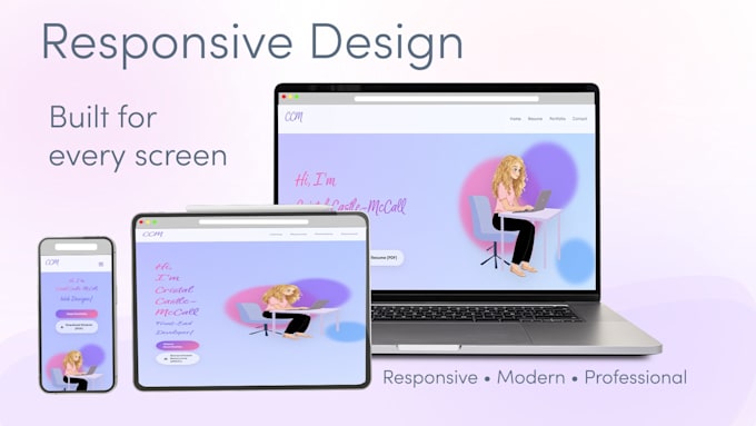 develop a custom business website with HTML, CSS, and js