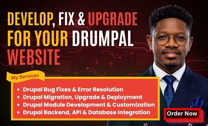 create a drupal website, fix issues, update and maintain drupal website