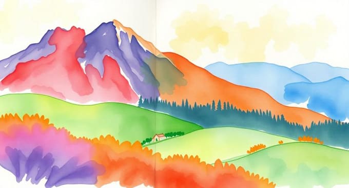 paint stunning watercolor landscape