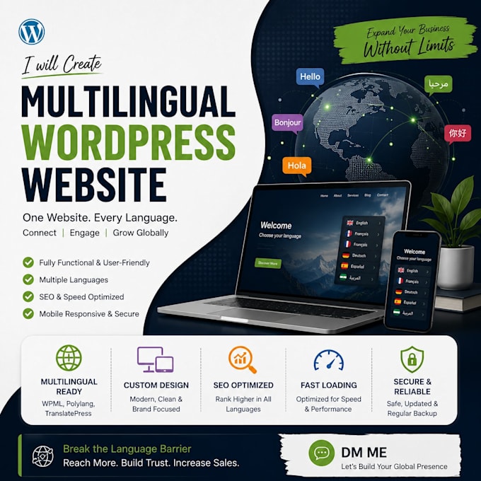 build a multilingual wordpress website