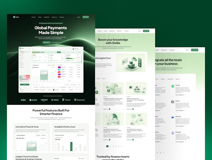 design a modern ai startup saas website in figma