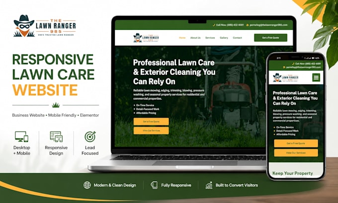 build a wordpress business website with elementor