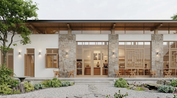 create photorealistic 3d interior and exterior rendering