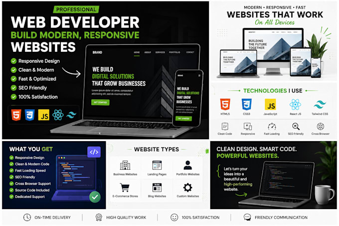 build a modern responsive website