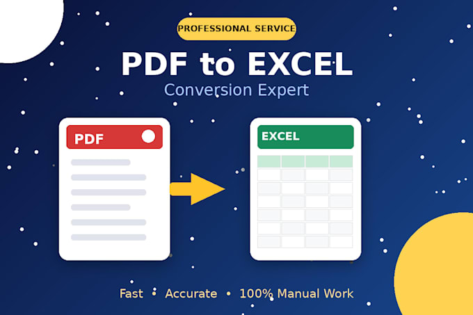 convert pdf to excel data entry