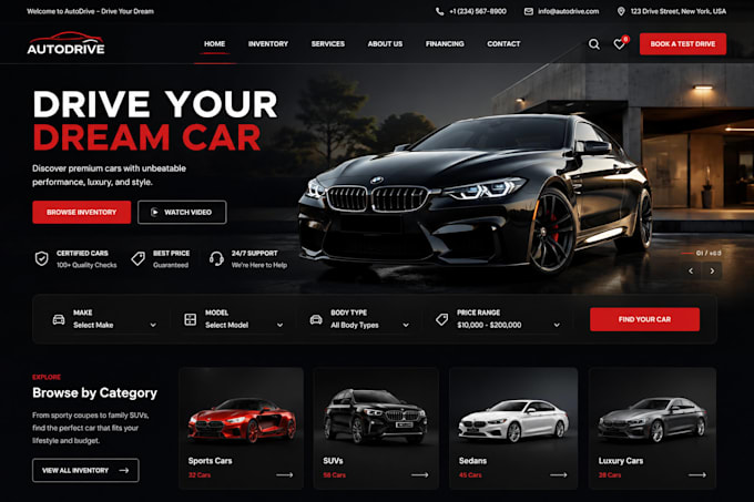 build website, website design, website development, full stack developer