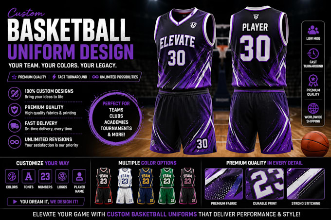 design basketball sublimation jersey or jersey design