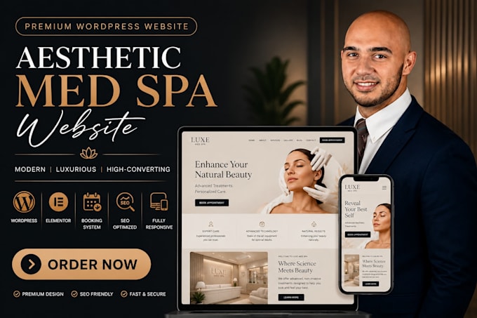 create a premium aesthetic med spa website medical spa website in wordpress
