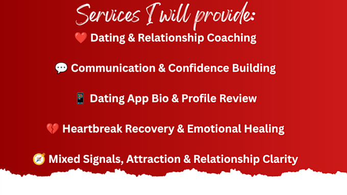 help single people as their dating coach and relationship coach