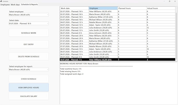 develop c sharp desktop applications and sql databases