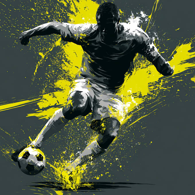 design a unique sport flyer or soccer poster