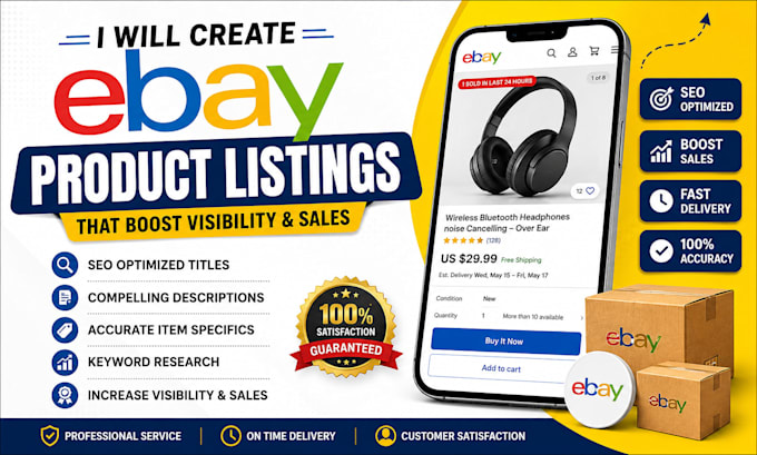 be your ebay lister for ebay product listing and ebay seolisting