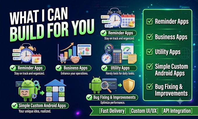develop a custom android app for your idea or business