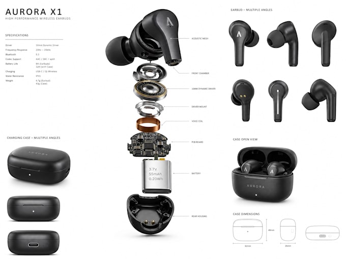 crete 3d modeling 3d product design color variations consumer product rendering