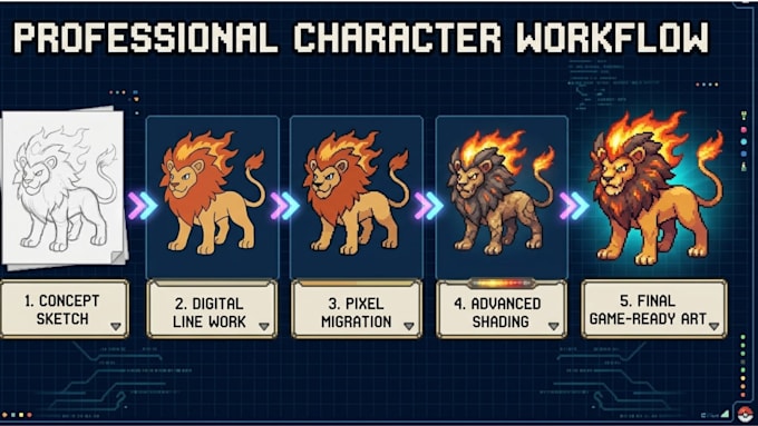 create custom fakemon and pokémon inspired monster pixel art