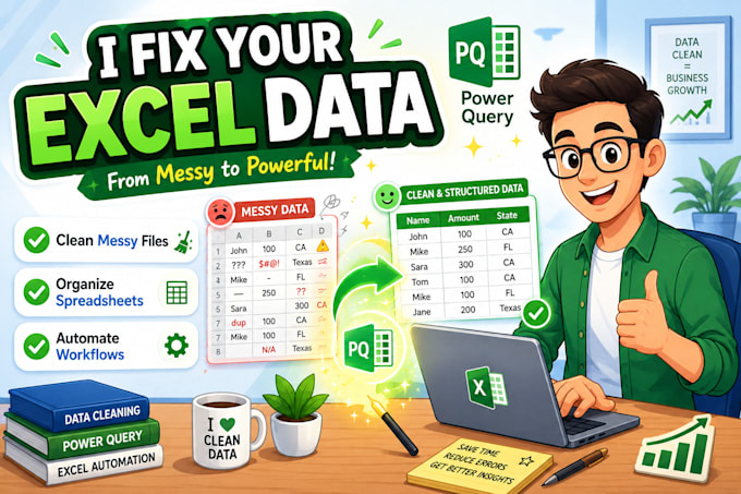 do advanced data cleaning and transformation via power query