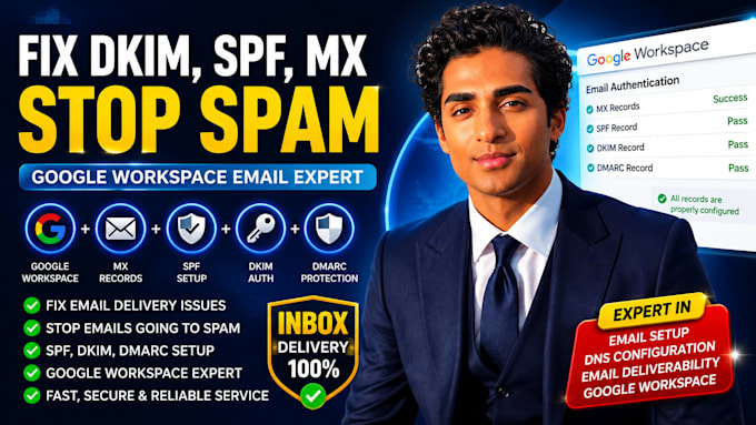 set up spf dkim dmarc and fix email deliverability issues