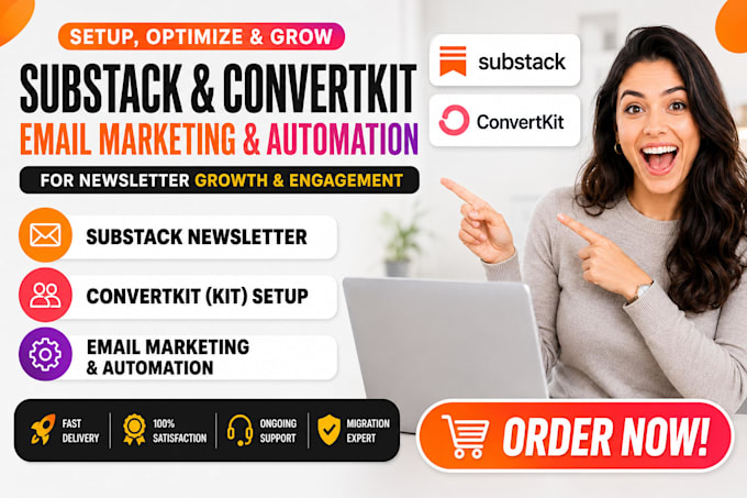 substack setup substack newsletter convertkit email marketing kit automation
