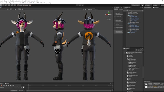 create custom vrchat avatar for PC and quest vtuber, furry, booth model