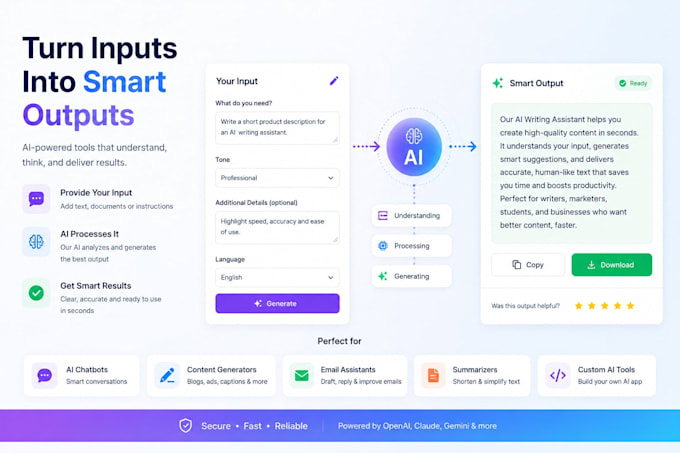 build a small ai automation, chatbot or custom ai tool