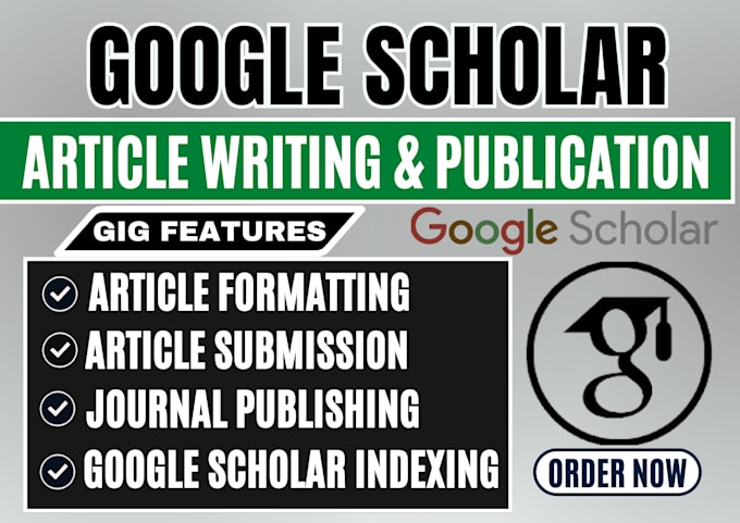 write and publiish research article in google scholar journal