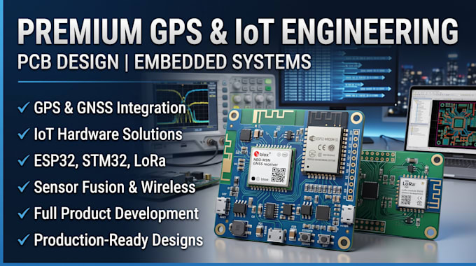 design gps pcb, circuit, and embedded systems