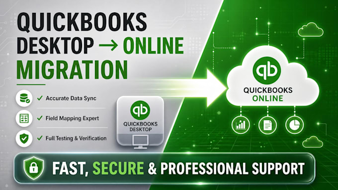 quickbooks desktop to online data migration custom field mapping testing