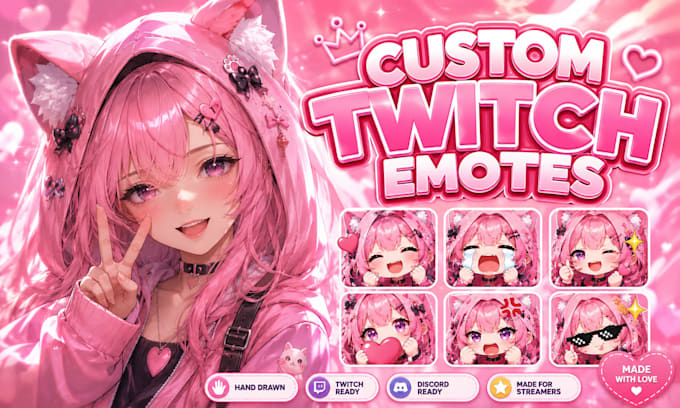 create custom twitch emotes, gif text emotes, sub badges with live2d rigging fd