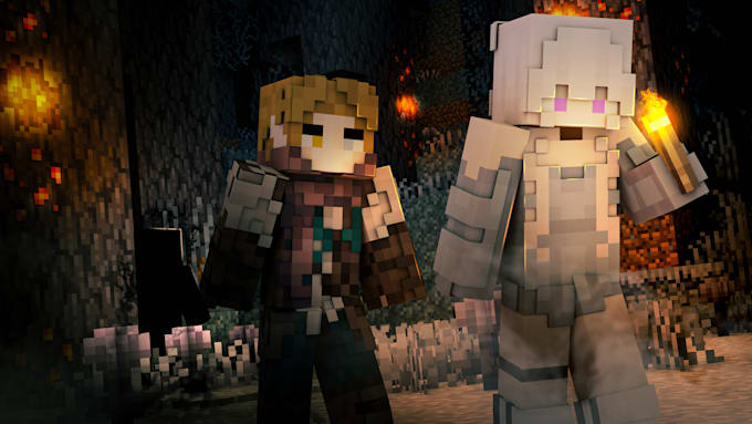 design a custom minecraft youtube thumbnail