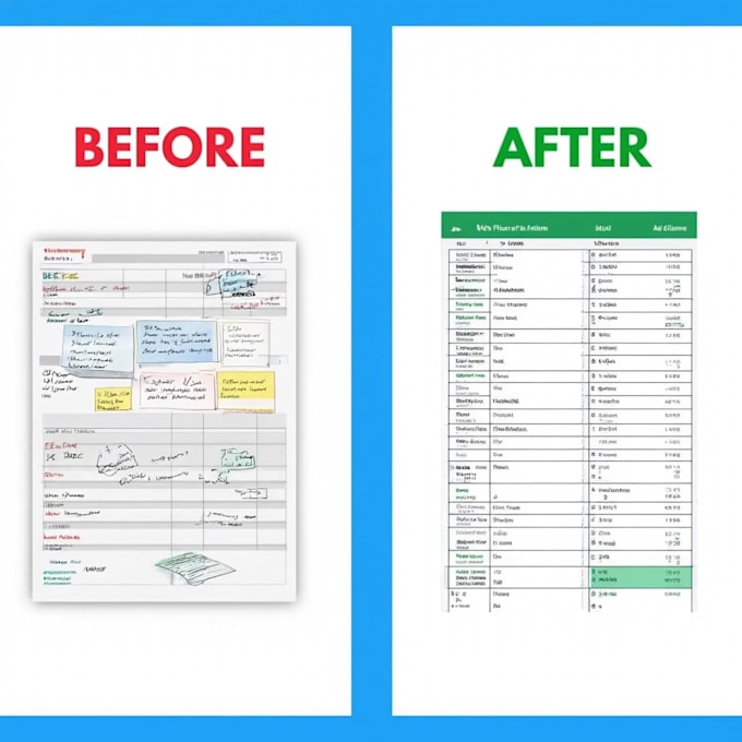 be your virtual assistant for data entry excel web research