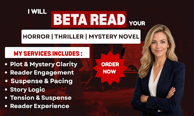 beta read your horror thriller or mystery novel