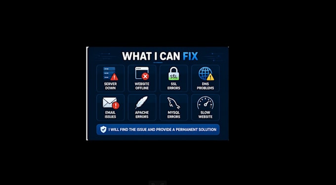 fix any cpanel, whm or linux server issue