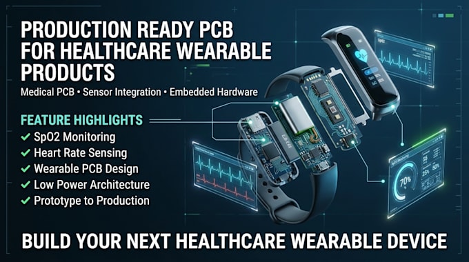 design production ready pcb for healthcare werable product