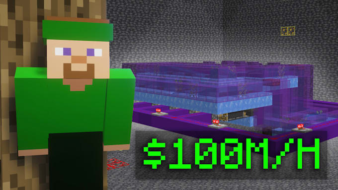 make a high quality donut smp minecraft thumbnail