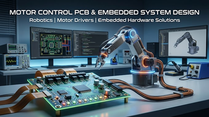 design motor control pcb ,embedded system and robotics