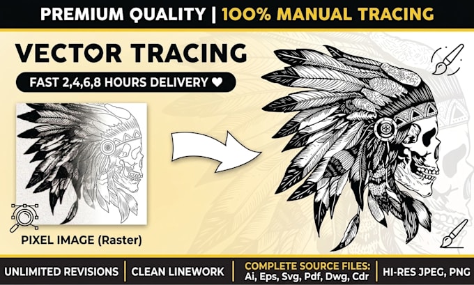 do vector tracing or convert to vector quickly