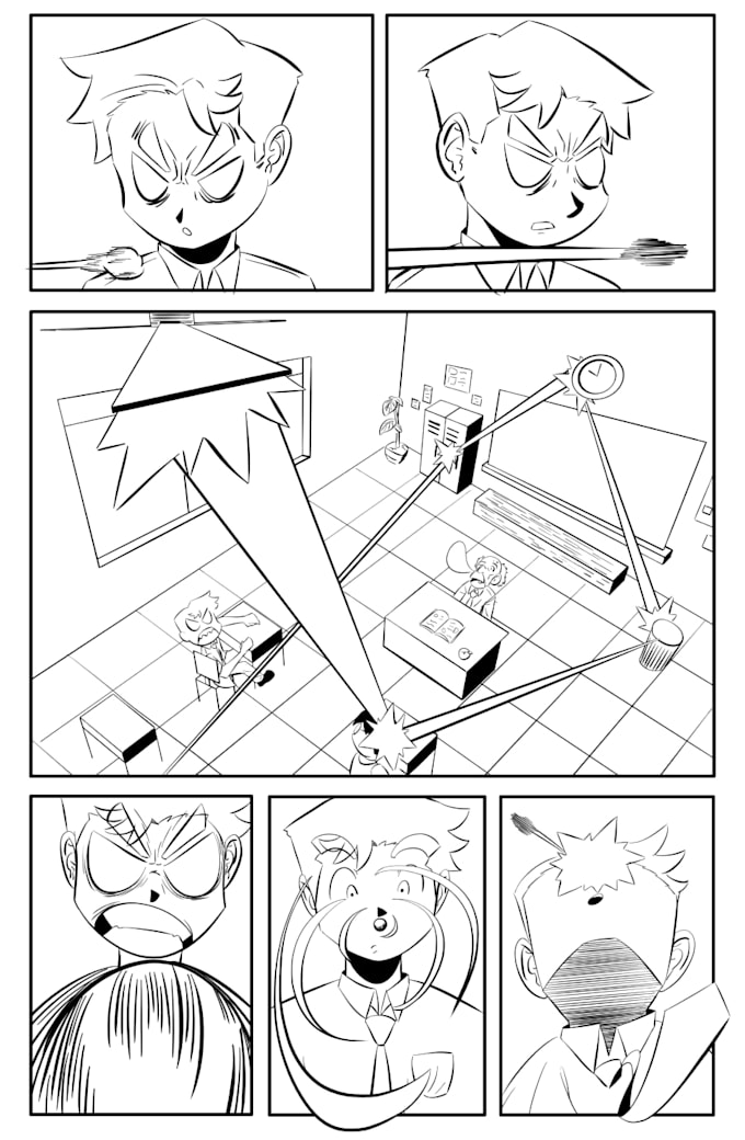draw comic book pages