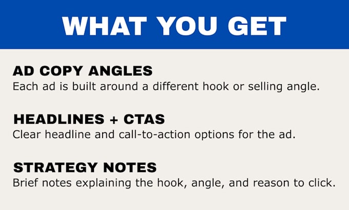 write facebook ad copy for lead generation or sales conversion