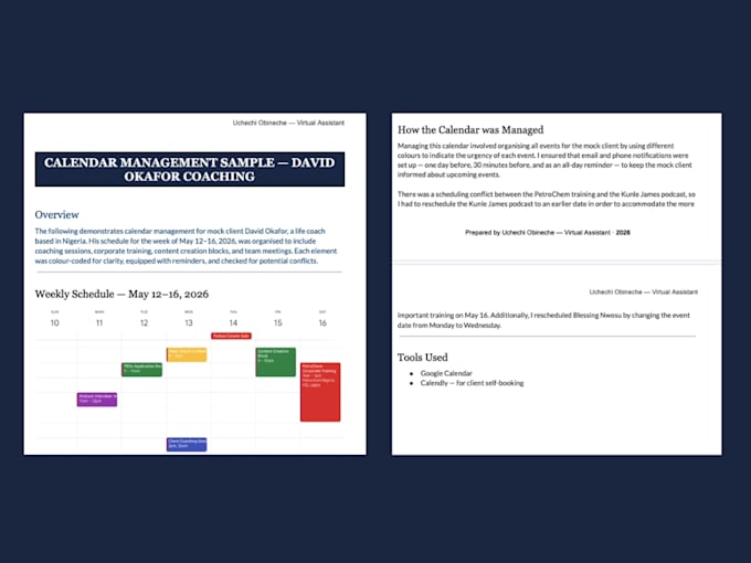 be your virtual assistant for email and calendar management