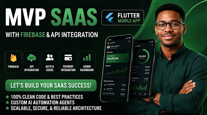 build flutterflow mobile app, ios app, android app with API integration