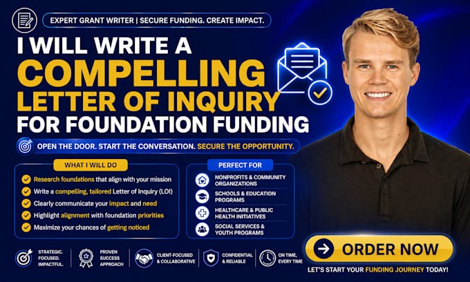 write a compelling letter of inquiry for foundation funding