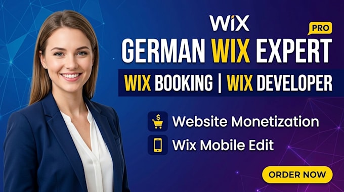 german wix expert wix booking wix developer website monetization wix mobile edit