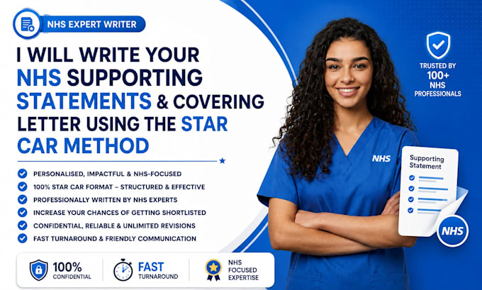 write your nhs supporting statement, CV, cover letter using the star car method